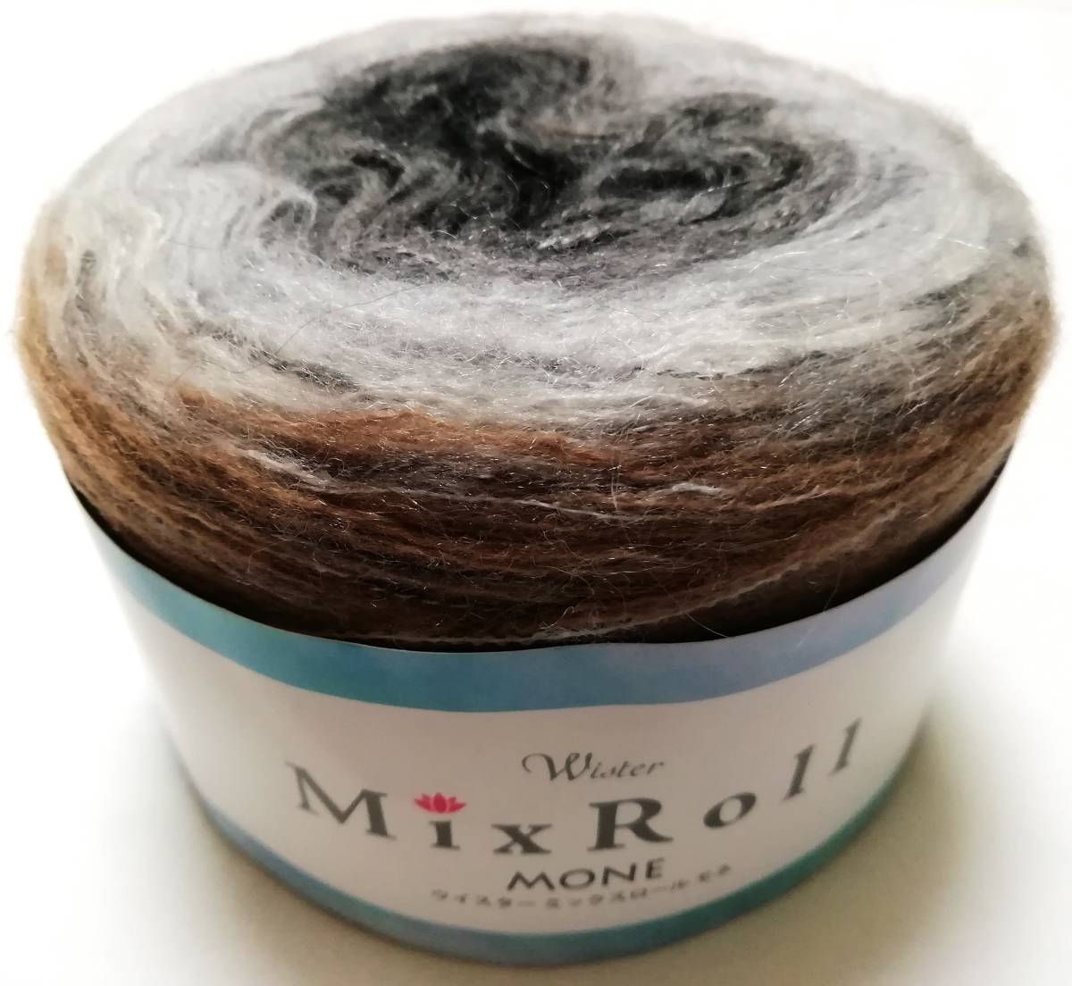 【新品】【送料込】毛糸＊ウイスター ミックスロール モネ（Wister Mix Roll MONE）＊カラーNo.34＊編み図QRコード付きの落札情報詳細