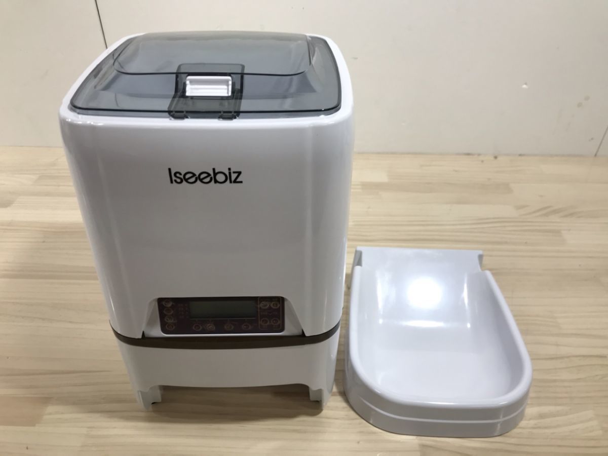 自動給餌器 Iseebiz ペット自動餌やり機 5L 猫/犬/うさぎなど対応