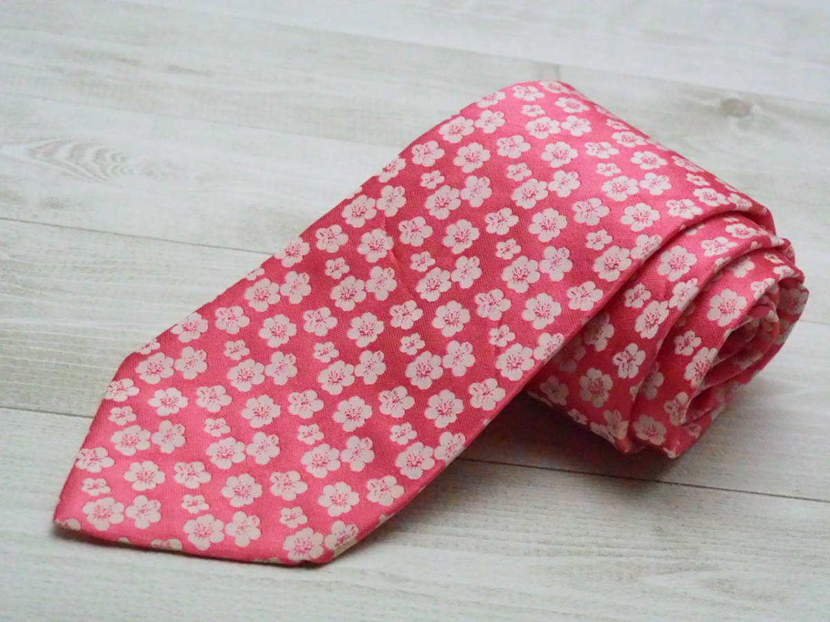 Paul Smith ポールスミス イタリア 伊製 Italy 桜 チェリーブロッサム柄 ネクタイ ピンク系 ホワイト Silk ブランド Used オールド 古着 の落札情報詳細 ヤフオク落札価格情報 オークフリー スマートフォン版