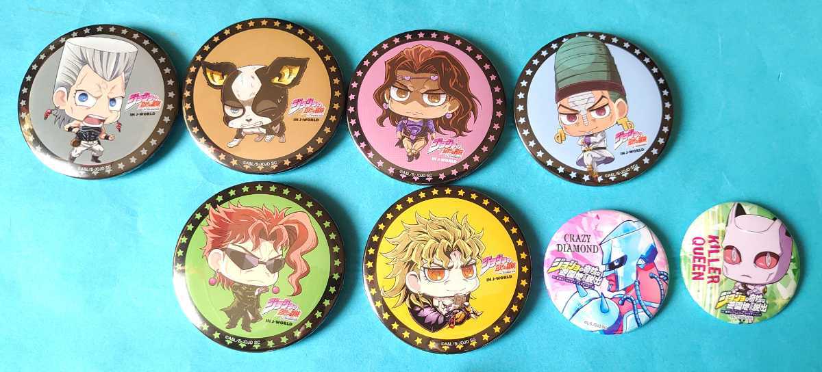 限定品】ジョジョの奇妙な冒険 イギー 缶バッジ J-World限定