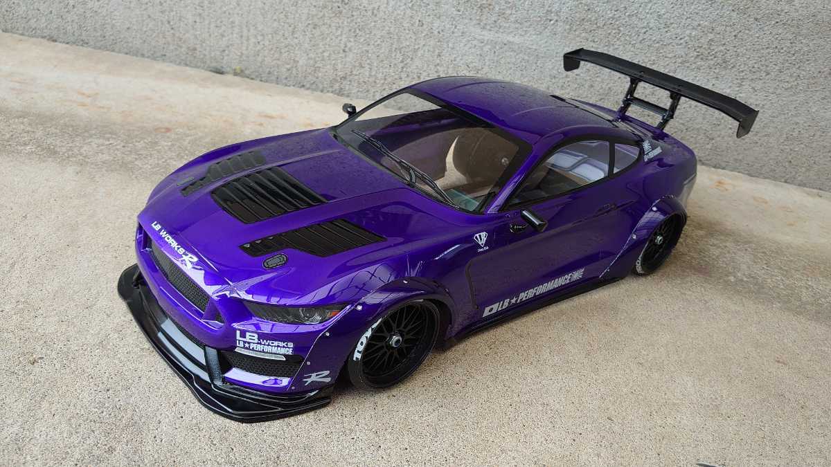 新品】1/10 RCボディ タミヤ LBワークス風 マスタング オーバー