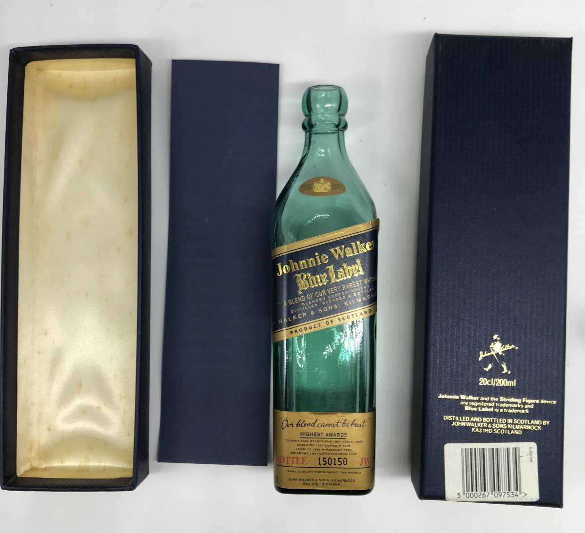 空瓶】ジョニーウォーカーブルーラベル750ml 【公式通販】