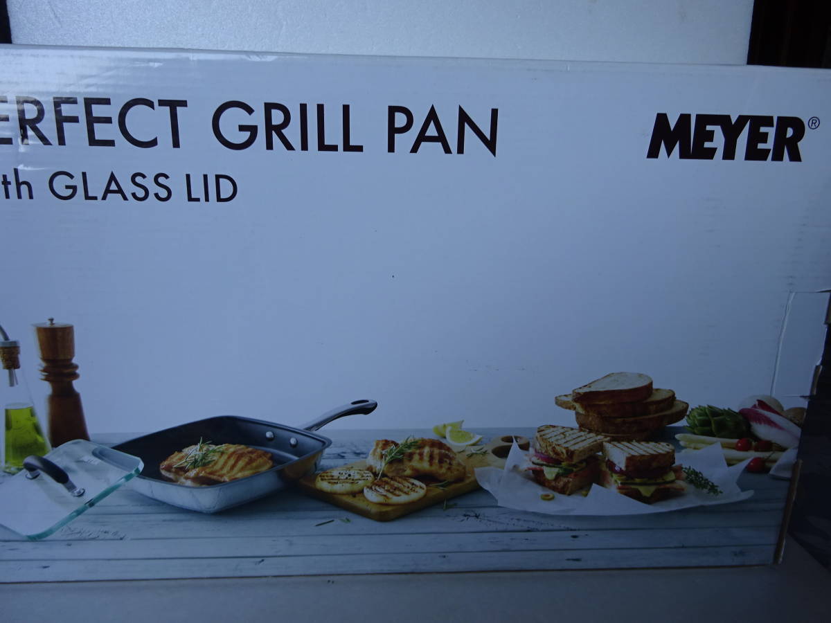 MEYER マイヤー パーフェクトグリルパン ガラス蓋付き