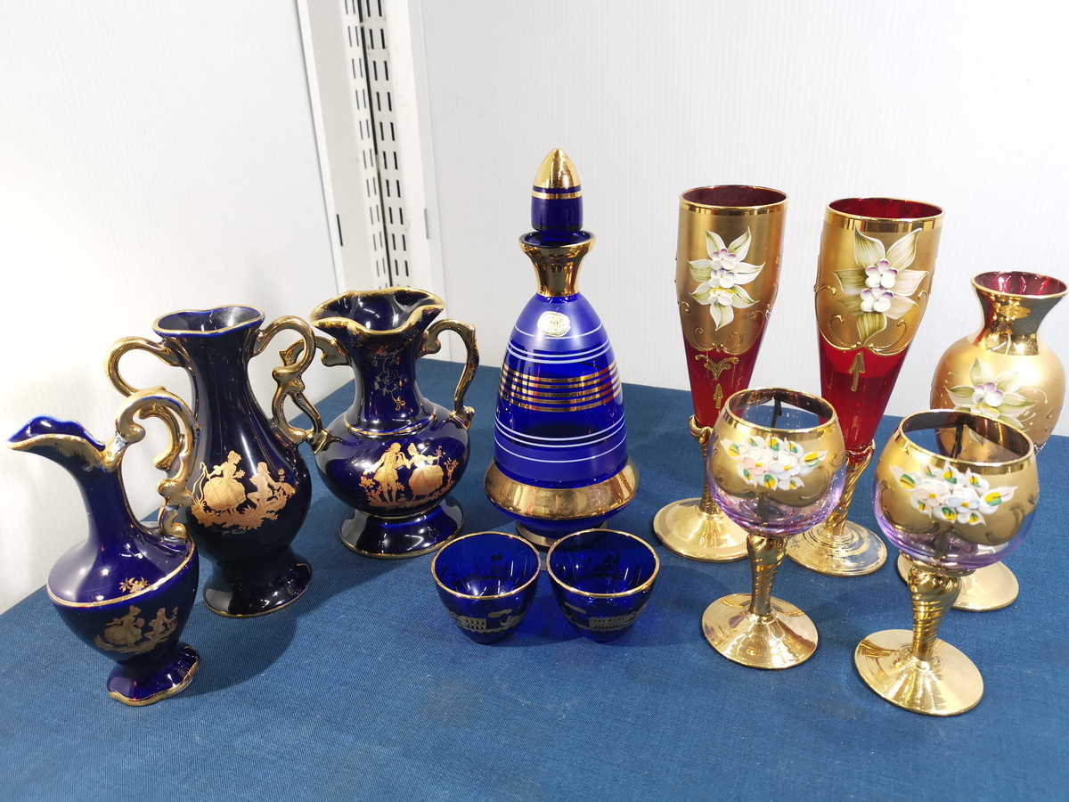 3-288 リモージュキャッスル LIMOGES CASTEL FRANCE 22K GOLD 水差し