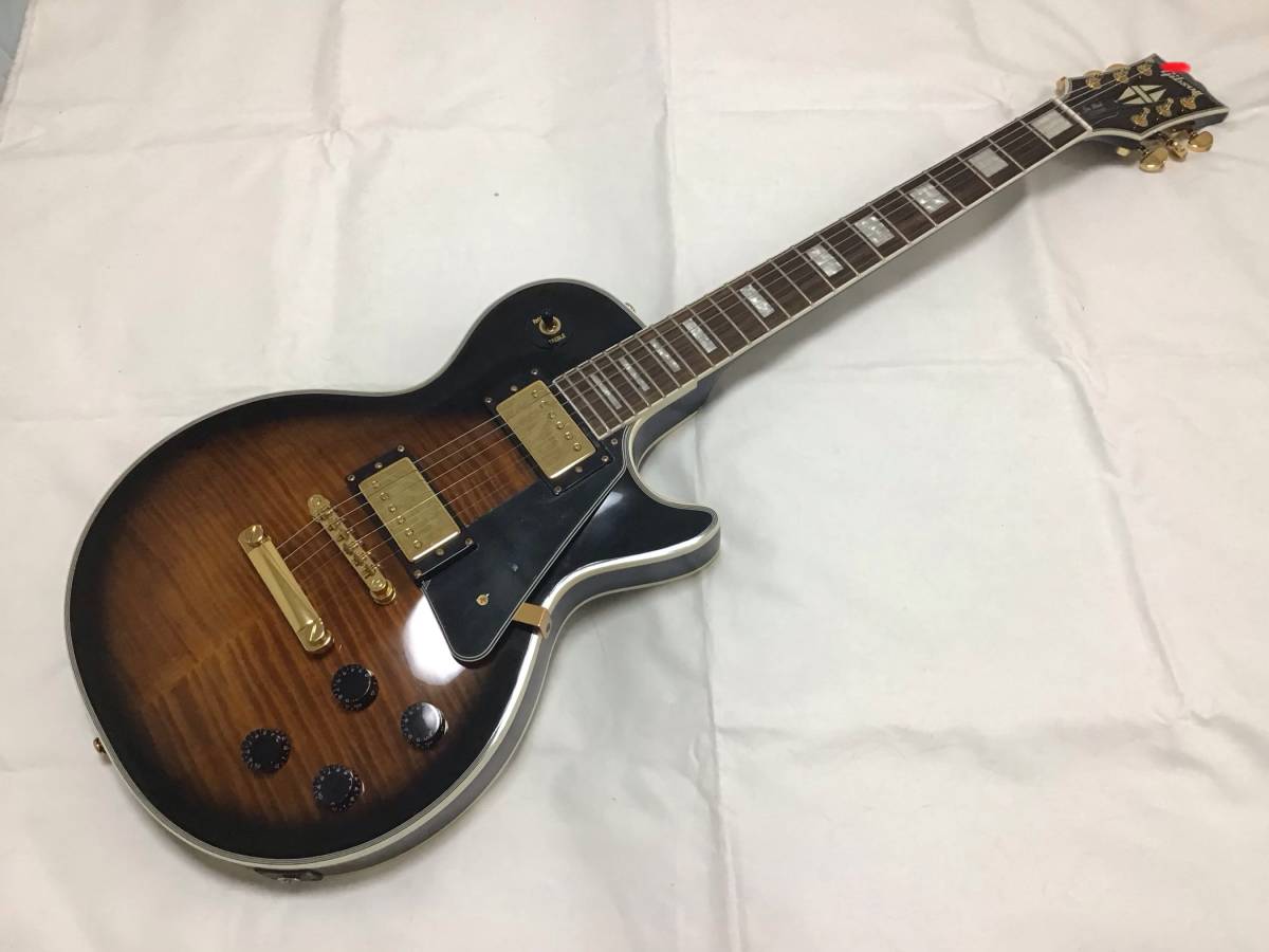 レプリカ Gi Son ギ ソン エレキギター 虎目模様 レスポールカスタム セットネック の落札情報詳細 ヤフオク落札価格情報 オークフリー スマートフォン版