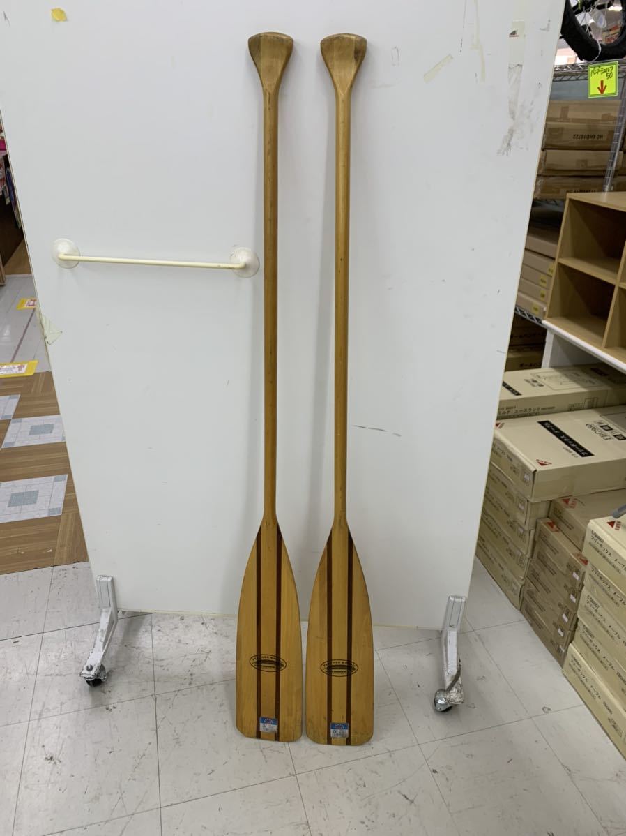 カナディアンカヌー 木製パドル 2本セット