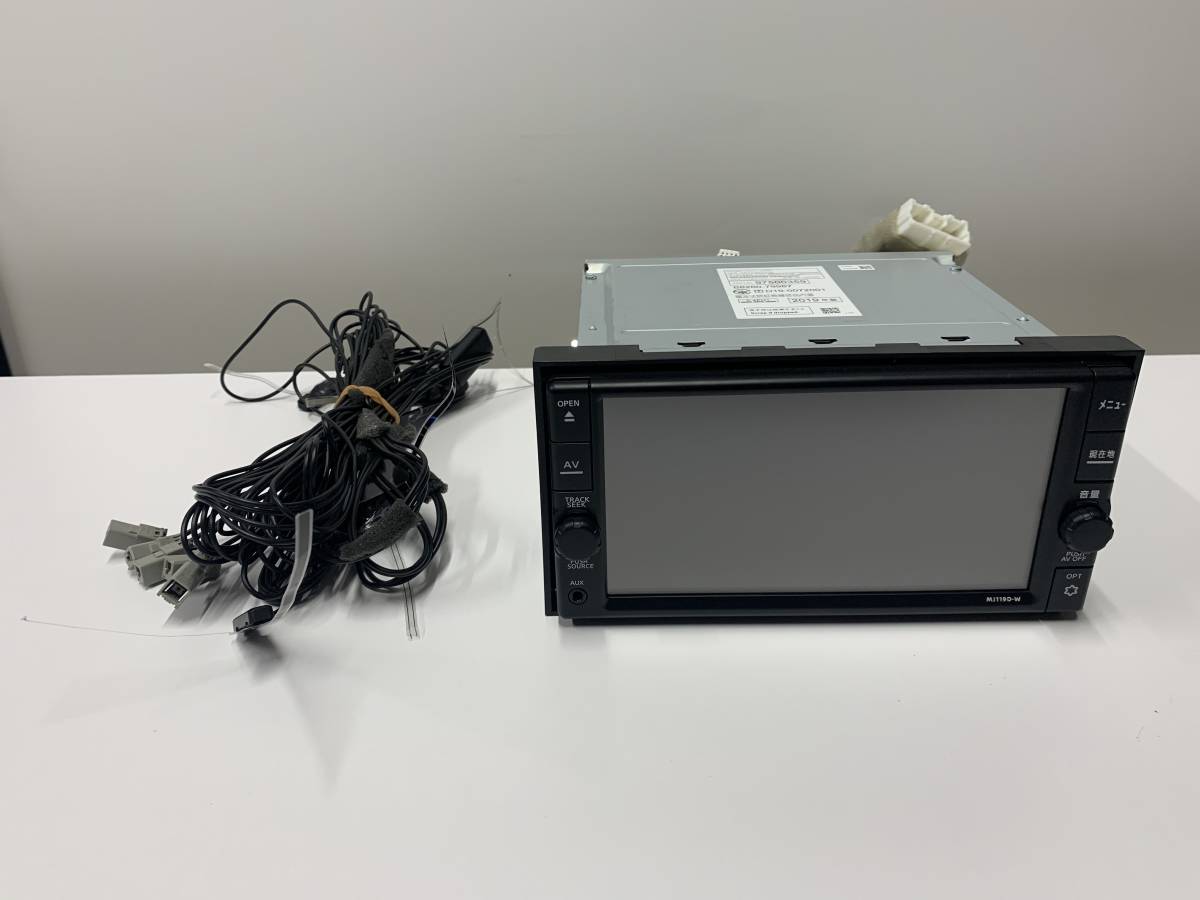A17645)日産純正 メモリーナビ MJ119D-W(MJ119DWN) 2019年版 中古動作