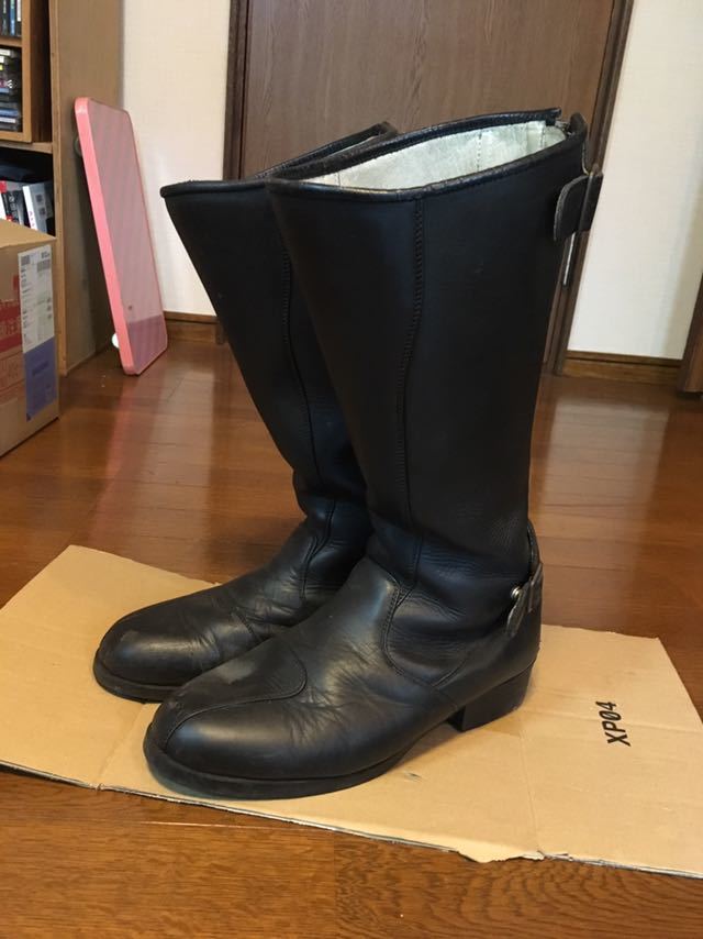 特攻ブーツ　本革　トー横　Zファーザー　当時物　旧車會　暴走族　27.5 4E 特攻ブーツ 本革 トー横 Zファーザー 当時物 旧車會 暴走族 27.5