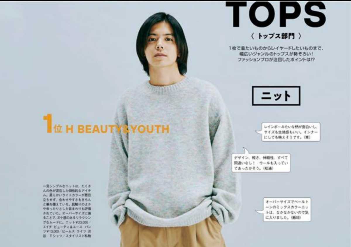 H BEAUTY&YOUTH UNITED ARROWS＜H＞GALAXY KNIT PULLOVER/ニット 