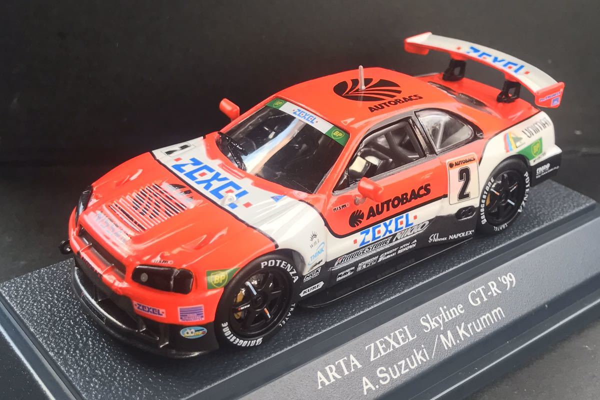 ミオアモーレ 新品】NIKKO☆1/43 ARTA ZEXEL スカイライン GT-R 1999☆鈴木亜久里