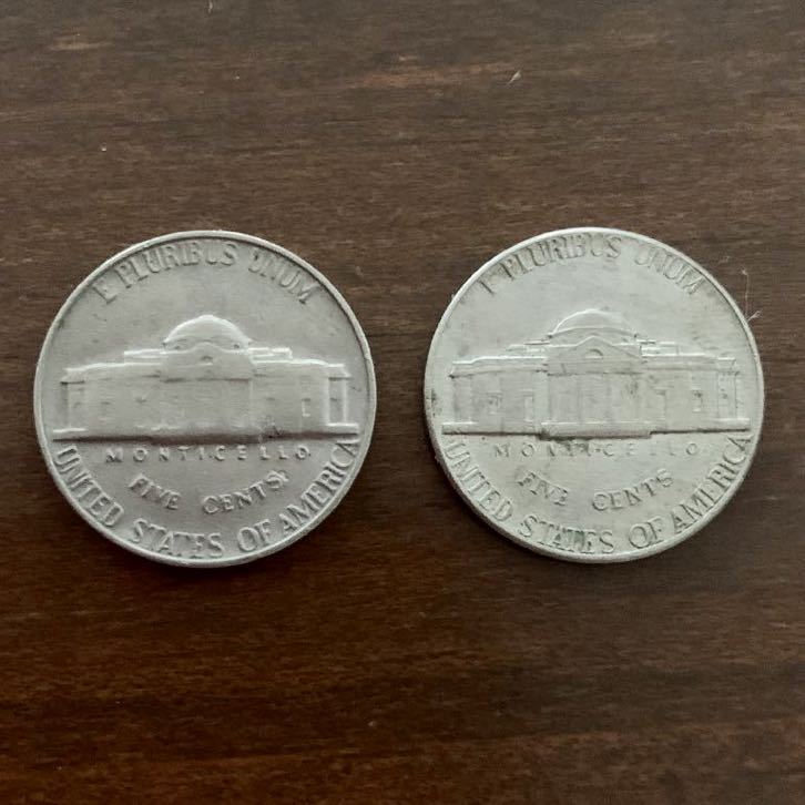 アメリカ 1964年/1975年 5セントプルーフ貨 ジェファーソンニッケル 2