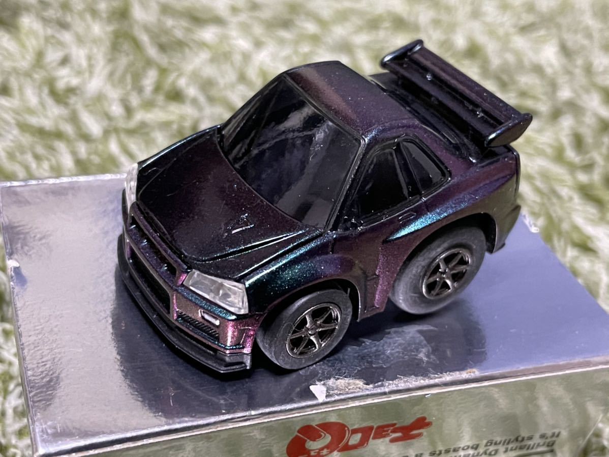 新品】リアルギミックチョロQ 日産スカイラインGT-R R34 マジョーラ
