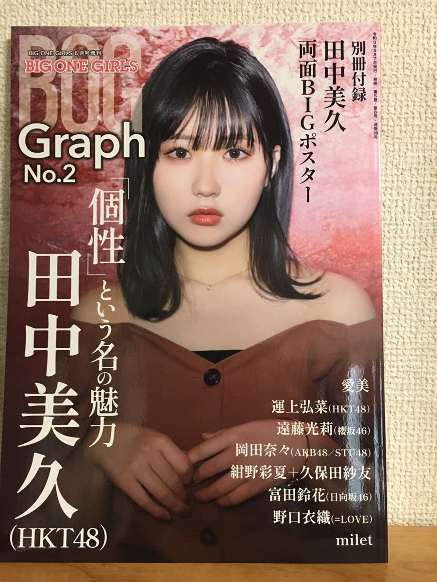 元 AKB48 岡田奈々 チェキ BIG ONE GIRLS Graph 4 BIG ONE GIRLS Graph 【表紙/付録・岡田奈々 AKB48 / STU48