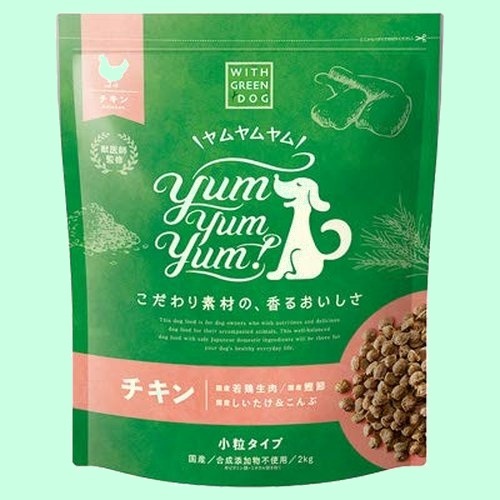 新品 お値下げ中 Green With 8 Kj 犬用 500g Dog ウィズ グリ ンドッグ Yum Yum Yum ヤムヤムヤム ドライタイプ の落札情報詳細 ヤフオク落札価格情報 オークフリー スマートフォン版