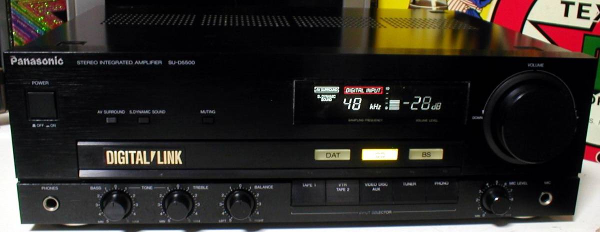 Panasonic SU-D5500 DAC STEREO INTEGRATED AMPLIFIER 65W＋65W 動作OK
