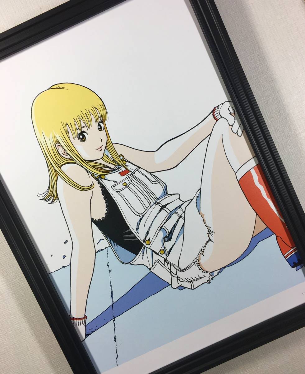 新品】江口寿史A4タイプ額入り□ 2009単行本『ストップ!!ひばりくん