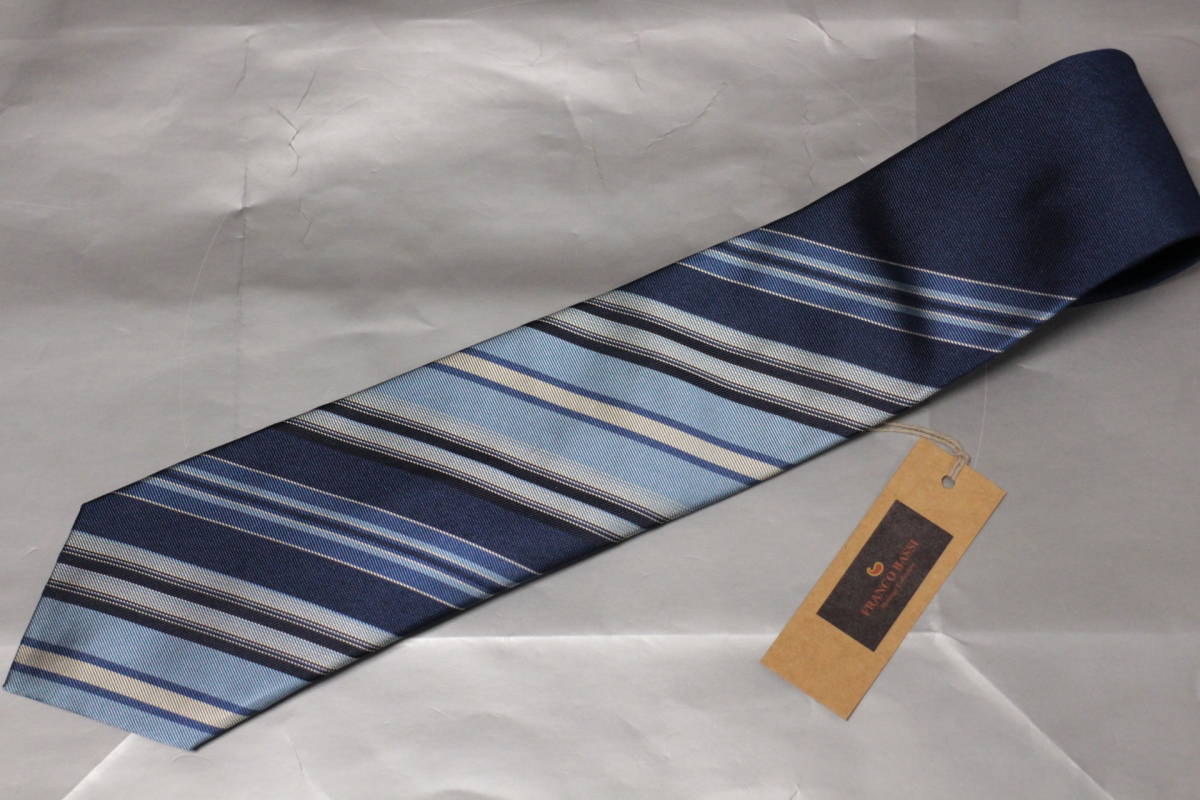 新品 フランコバッシ 阪急メンズ館特注ネクタイ超華麗ネイビー サックスブルー ブルーパネルレジメンタルマルチカラー希少ヘリテージラライン の落札情報詳細 ヤフオク落札価格情報 オークフリー スマートフォン版