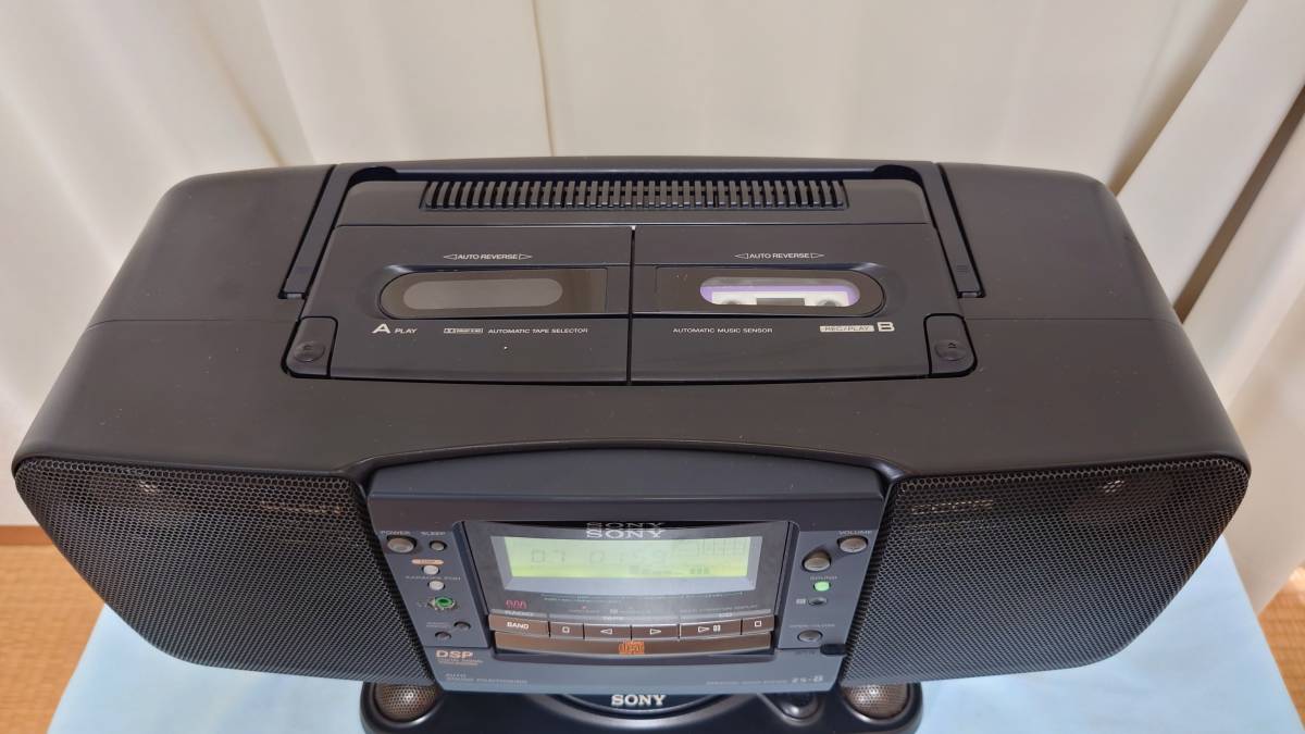 SONY ZS-8 CD再生可能 エッジ張替え済み ソナホーク ラジカセの落札