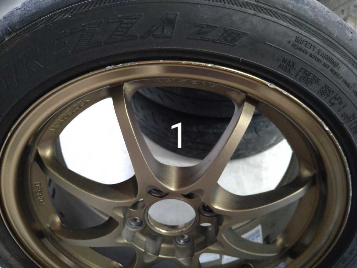 RAYS ボルクレーシング ce28 15インチ 5.5j +45 4穴 pcd100 4本