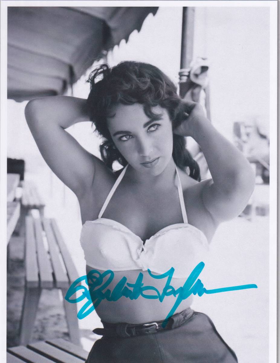 バターフィールド8 エリザベス テイラー直筆サイン入り写真証明書coa付2lサイズ127 178 女優歌手モデルグラビアヌードセクシー の落札情報詳細 ヤフオク落札価格情報 オークフリー スマートフォン版