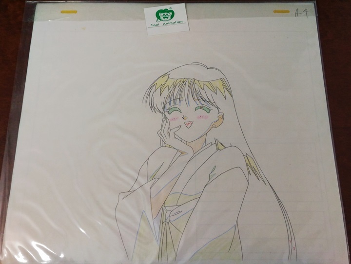 セーラームーン】◇巫女姿の火野レイ(セーラーマーズ)◇背景付きセル画