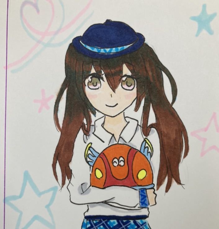 新品 手描きイラスト オリジナル リクエストいただいた ガールスカウト マカロリンちゃんです の落札情報詳細 ヤフオク落札価格情報 オークフリー スマートフォン版