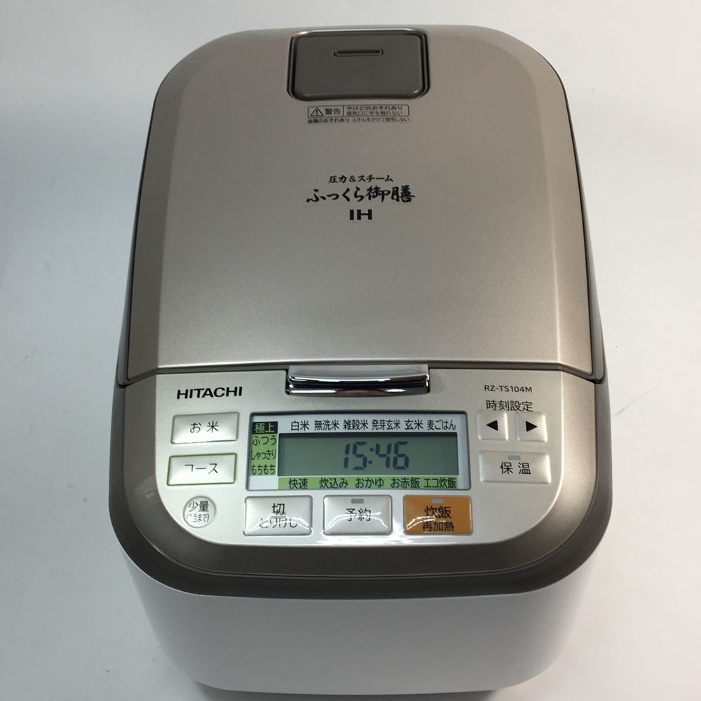 HITACHI &スチームIH 炊飯器 5合炊 RZ-TS104M 2020年製 日立製2020年式中古IH炊飯器1.0L（5.5合） RZ-TS104M