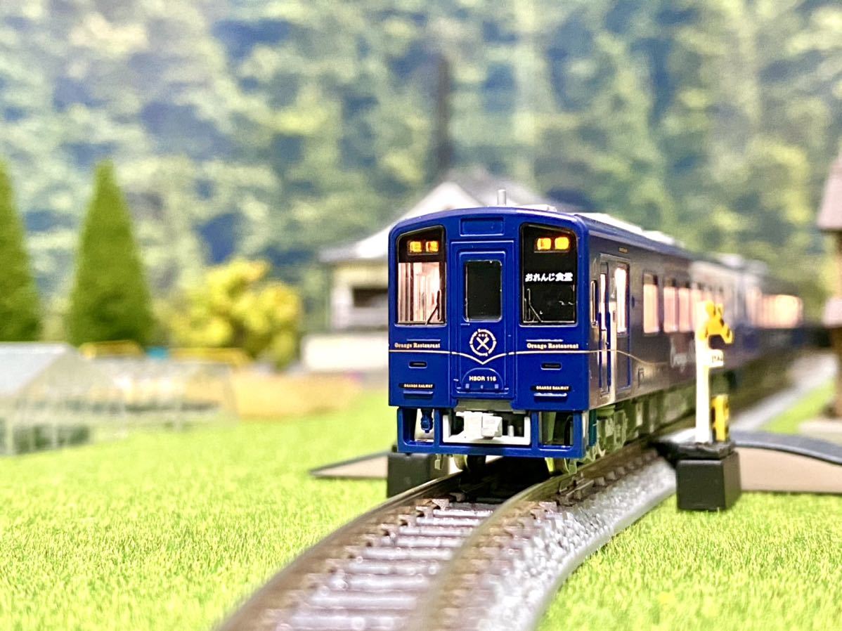 TOMIX 98128肥薩おれんじ鉄道　おれんじ食堂Nゲージ　室内灯あり 肥薩おれんじ鉄道 HSOR-100A形(おれんじ食堂)セット ｜製品情報｜製品