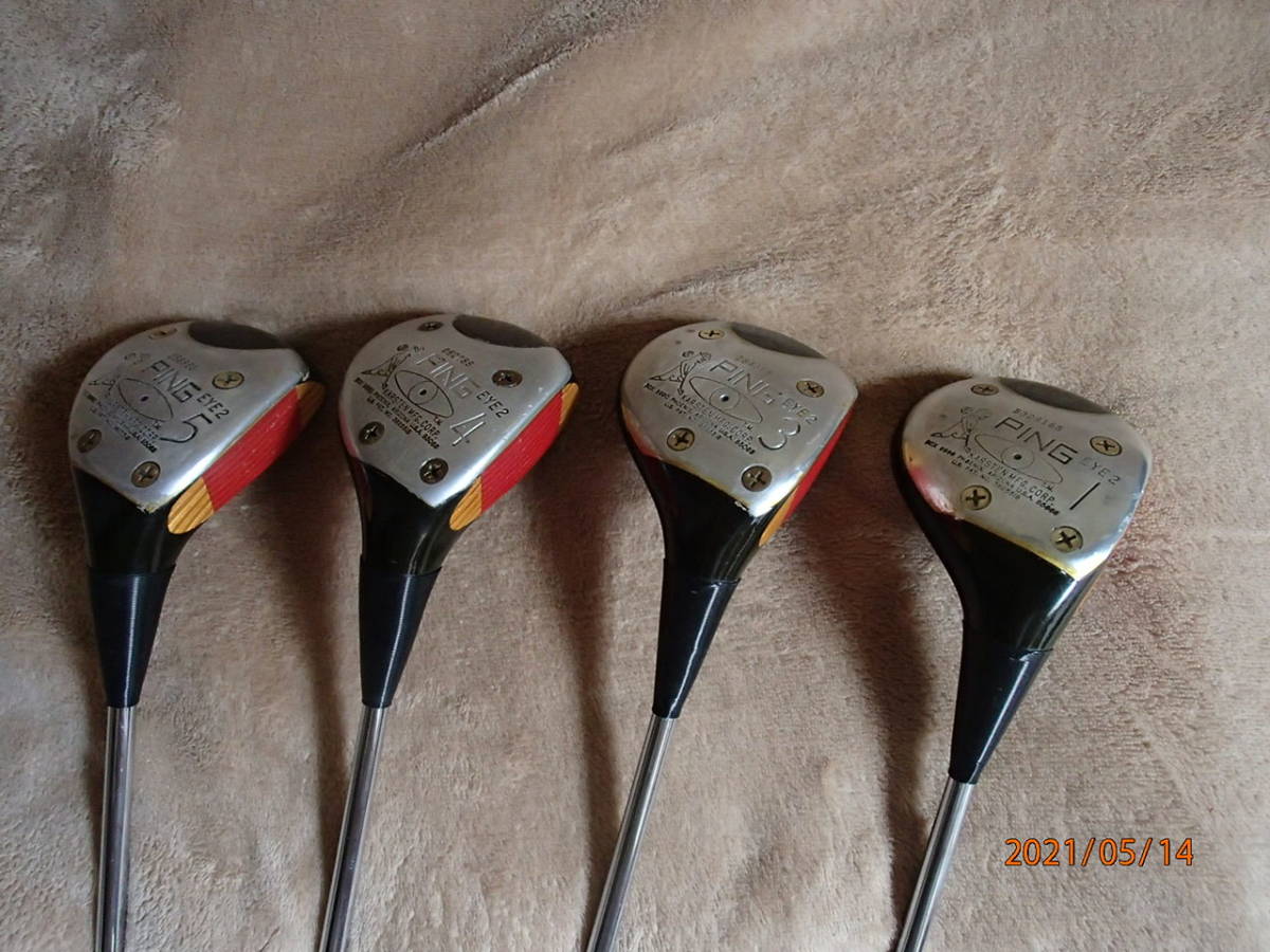 レア 希少 デッドストック PING ピン eye2 パーシモン ウッド 2本