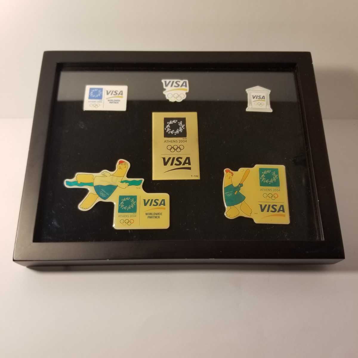 アテネオリンピック 2004 VISA ピンバッジ 送料無料の落札情報詳細