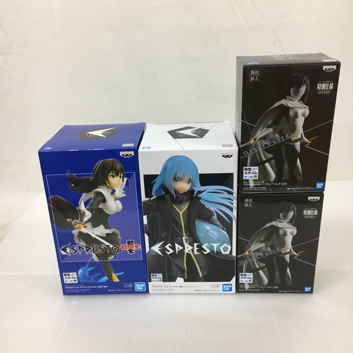 新品 Ob1041 送料無料 4点セット 未開封 フィギュア まとめ 転生したらスライムだった件 転スラ リムル シズ 仮面の勇者 の落札情報詳細 ヤフオク落札価格情報 オークフリー スマートフォン版