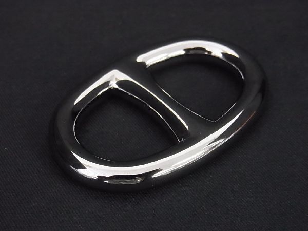 極美品）HERMES エルメス スカーフリング シェーヌダンクル 小物（1円  