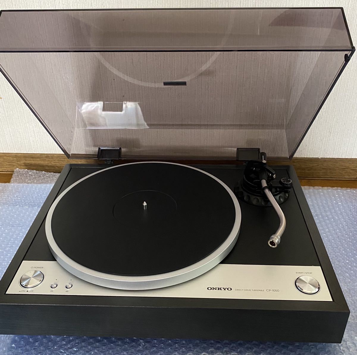 美品 ONKYO 放す CP-1050 レコードプレーヤー ターンテーブル 新品針