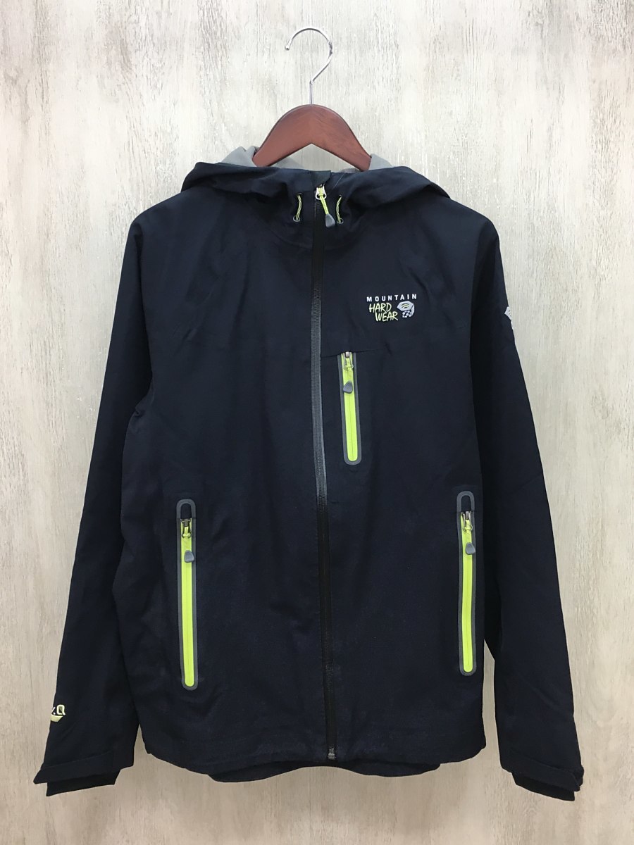 【やや傷や汚れあり】Mountain Hardwear マウンテンパーカ/M/ナイロン/BLK/無地/OM4151/ケプラージャケットの落札