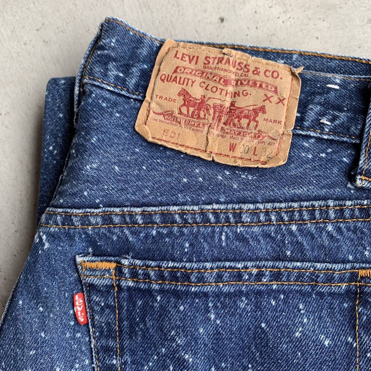 目立った傷や汚れなし】90's Levi's リーバイス 501 GALACTIC WASH USA