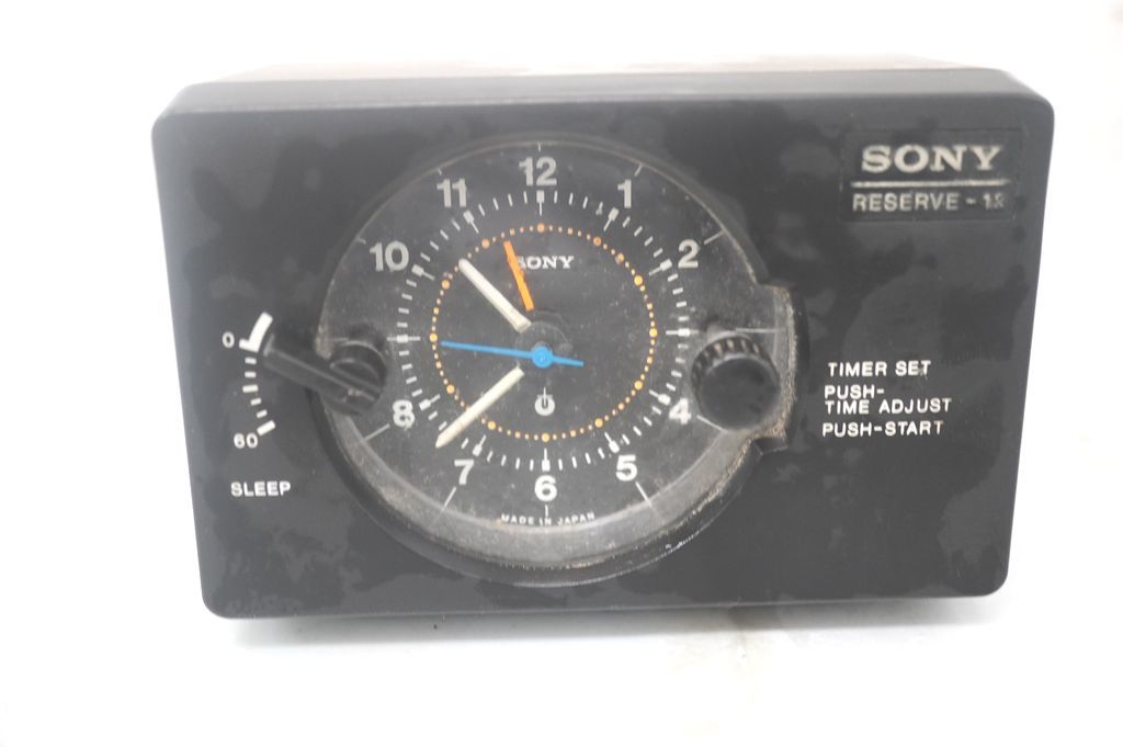 【傷や汚れあり】7104 SONY ソニー DC TIMER タイマー T19H RESERVE12 リザーブ12 置時計 目覚まし 昭和
