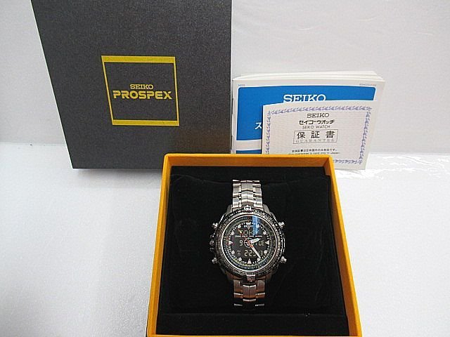未使用】◇未使用 作動品 SEIKO PROSPEX スカイプロフェッショナル