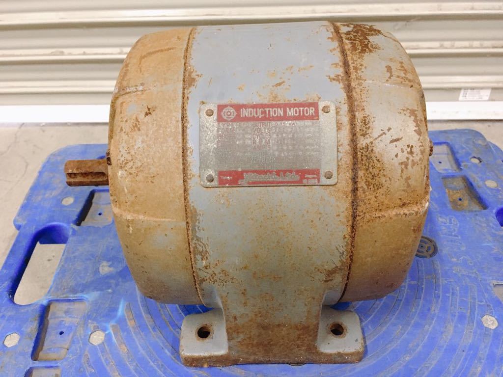 日立モーター単相100V 0.75kw（中古）9000円