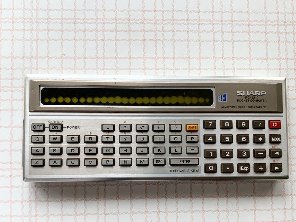 【全体的に状態が悪い】★☆ジャンク ポケットコンピュータ SHARP PC-1210 シャープ☆★の落札情報詳細 - Yahoo!オークション ...