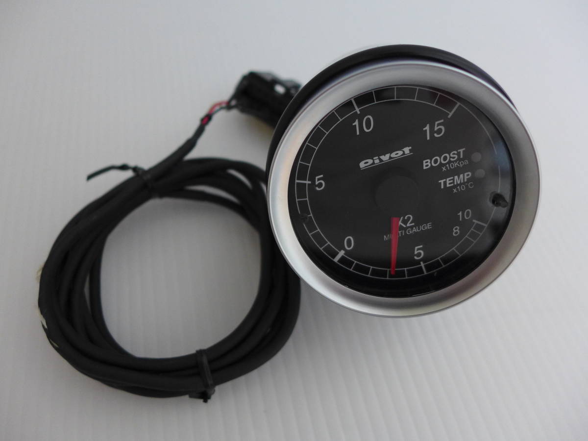 【全体的に状態が悪い】【送料込み】Pivot ピボット マルチゲージ X2 60Φ BOOST TEMP ジャンク！の落札情報詳細