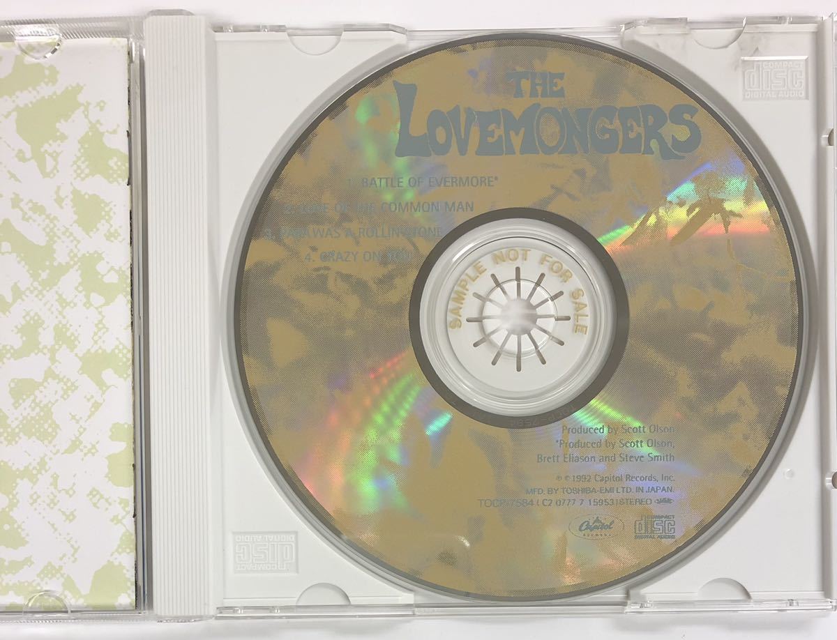 【目立った傷や汚れなし】HEART/LOVEMONGERS ラヴモンガーズ/ BATTLE OF EVERMORE/ TOCP7584