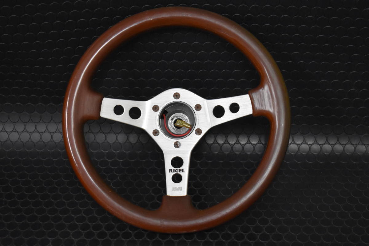 ステアリング　32パイ　ウッド EVA 【RIGEL】ウッドステアリング 32パイ