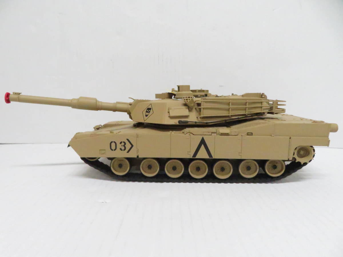 【美品】1/24 RC バトルタンク M1A2 ABRAMS 砂漠迷彩仕様 Amazon | 1/24 RCバトルタンク アメリカ軍主力戦車 M1A2
