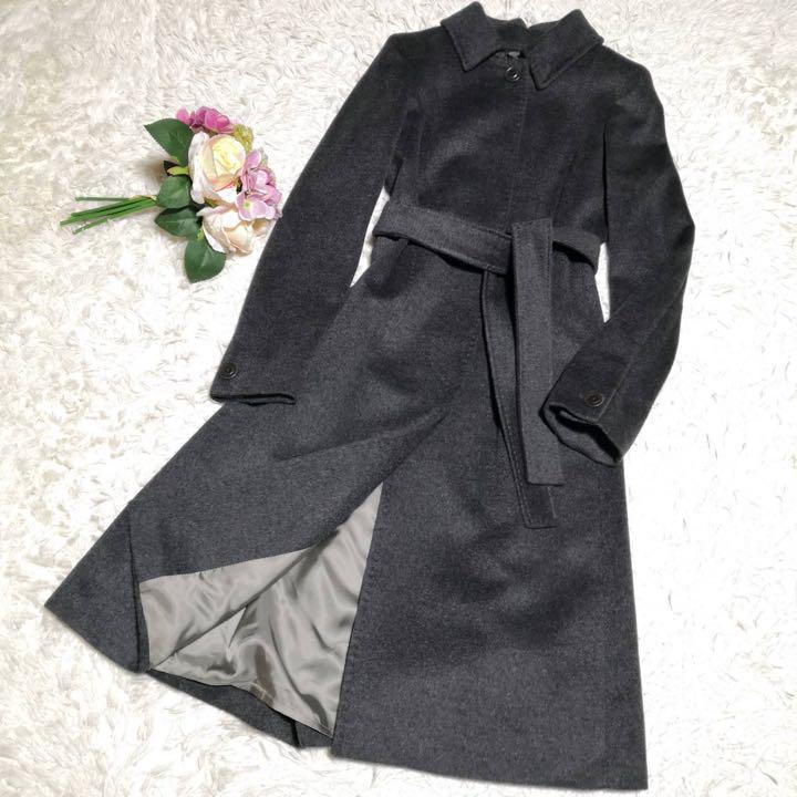 マックスマーラ MaxMara コート 40 グレー （未使用に近い】数回使用 L  