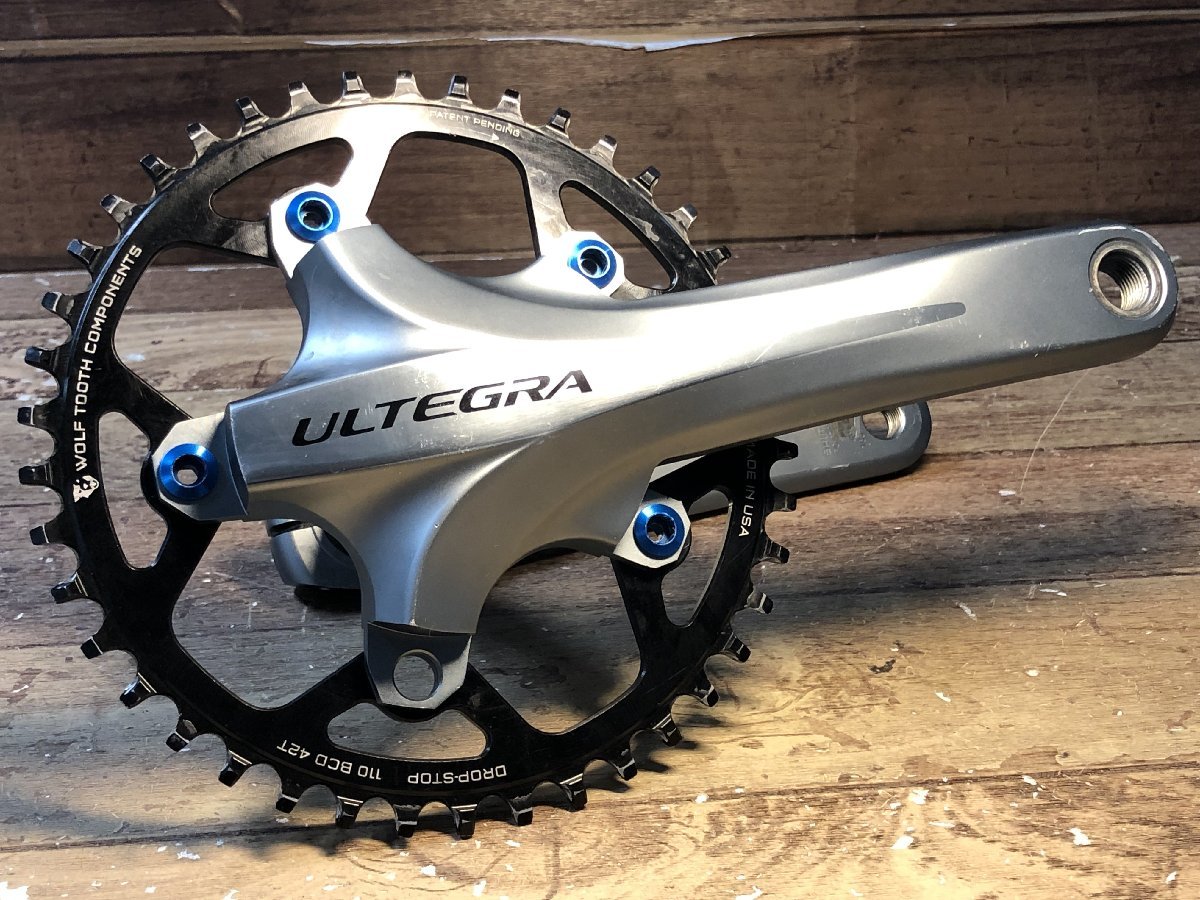 シマノアルテグラ　R8000 クランクセット　WOLF TOOTH シマノアルテグラ R8000 クランクセット WOLF TOOTH 【訳アリ品