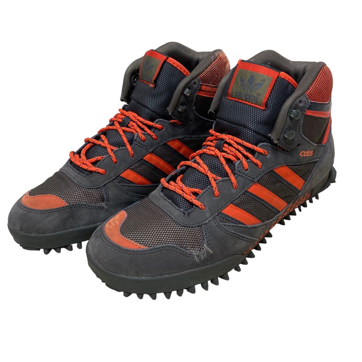 【やや傷や汚れあり】AD343 adidas アディダス メンズ マウンテンブーツ トレッキングシューズ 登山靴 US10 28cm グレー