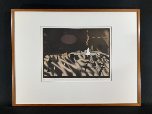 ART517「古生代(ダークブラウン)」チェコの銅版画インテリアアート