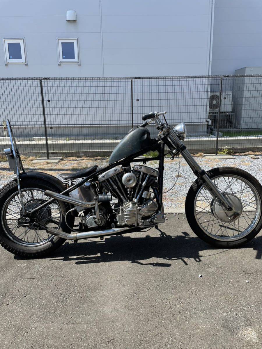 ショベル4速フレーム用パウコアップスイープフィッシュマフラー