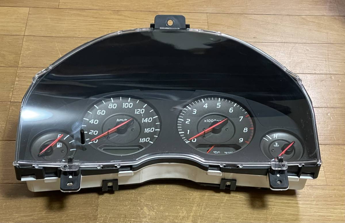 スカイライン ER34 25GTターボ　MT用　前期　純正スピードメーター やや傷や汚れあり】日産 純正 ER34 スカイライン 前期 MT スピード
