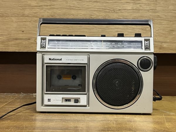 昭和レトロ◇National FM-AMラジオカセット RX-1550◇作動確認 Yahoo